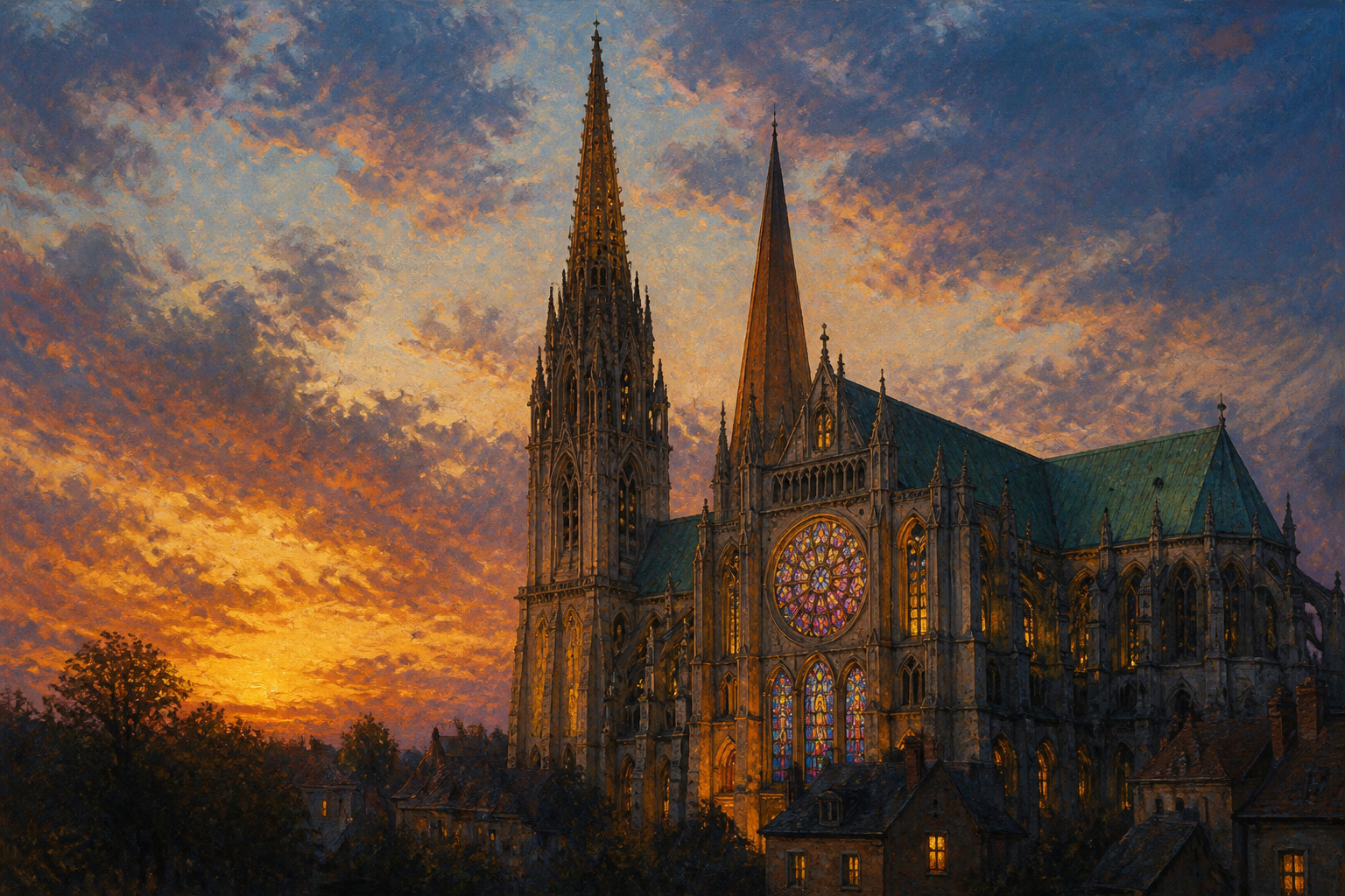 Chartres Cathedral: a world wonder of c. 1220 CE