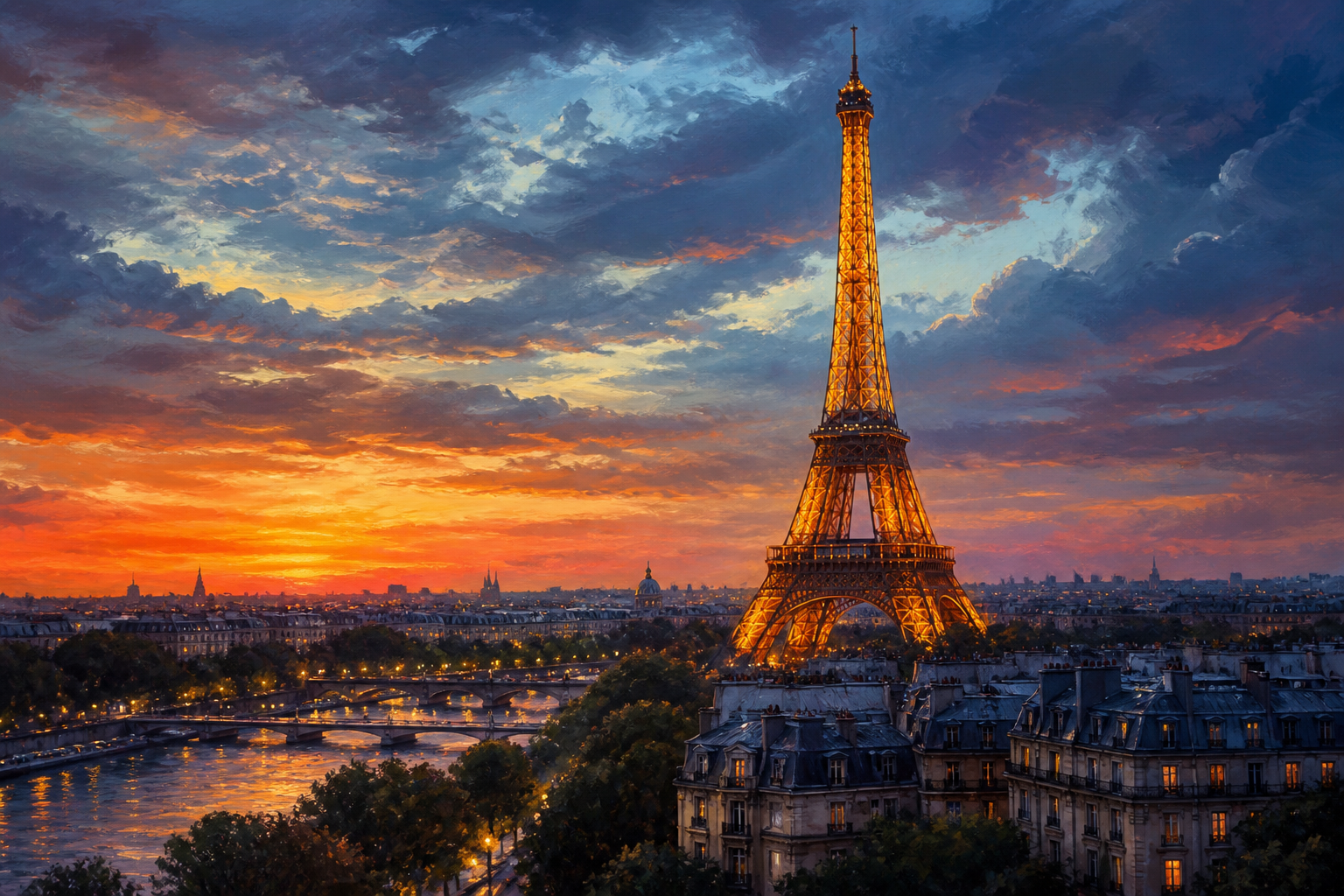 Eiffel Tower: a world wonder of c. 1889 CE