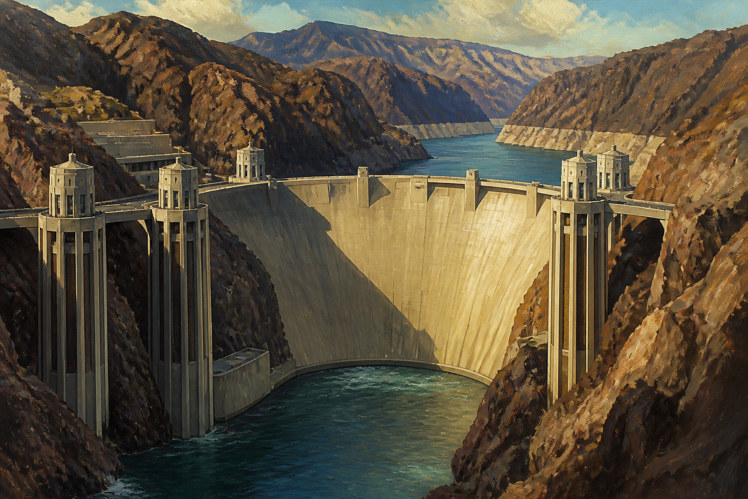Hoover Dam: a world wonder of c. 1936 CE