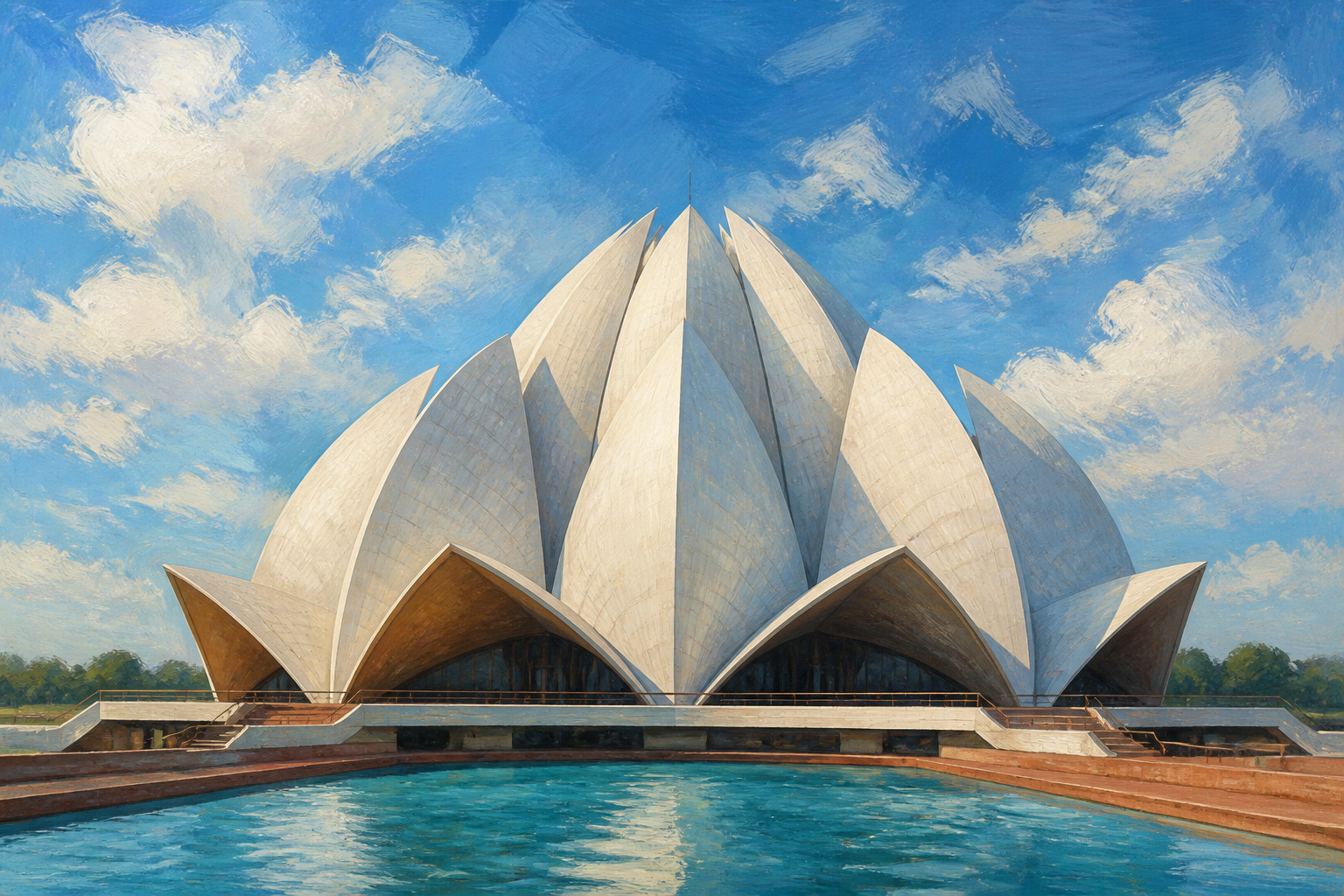Lotus Temple: a world wonder of c. 1986 CE