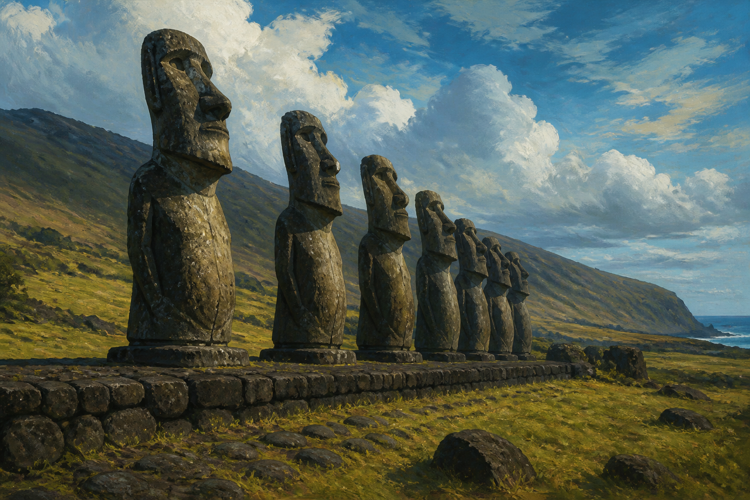 Moai of Rapa Nui: a world wonder of c. 1200 CE