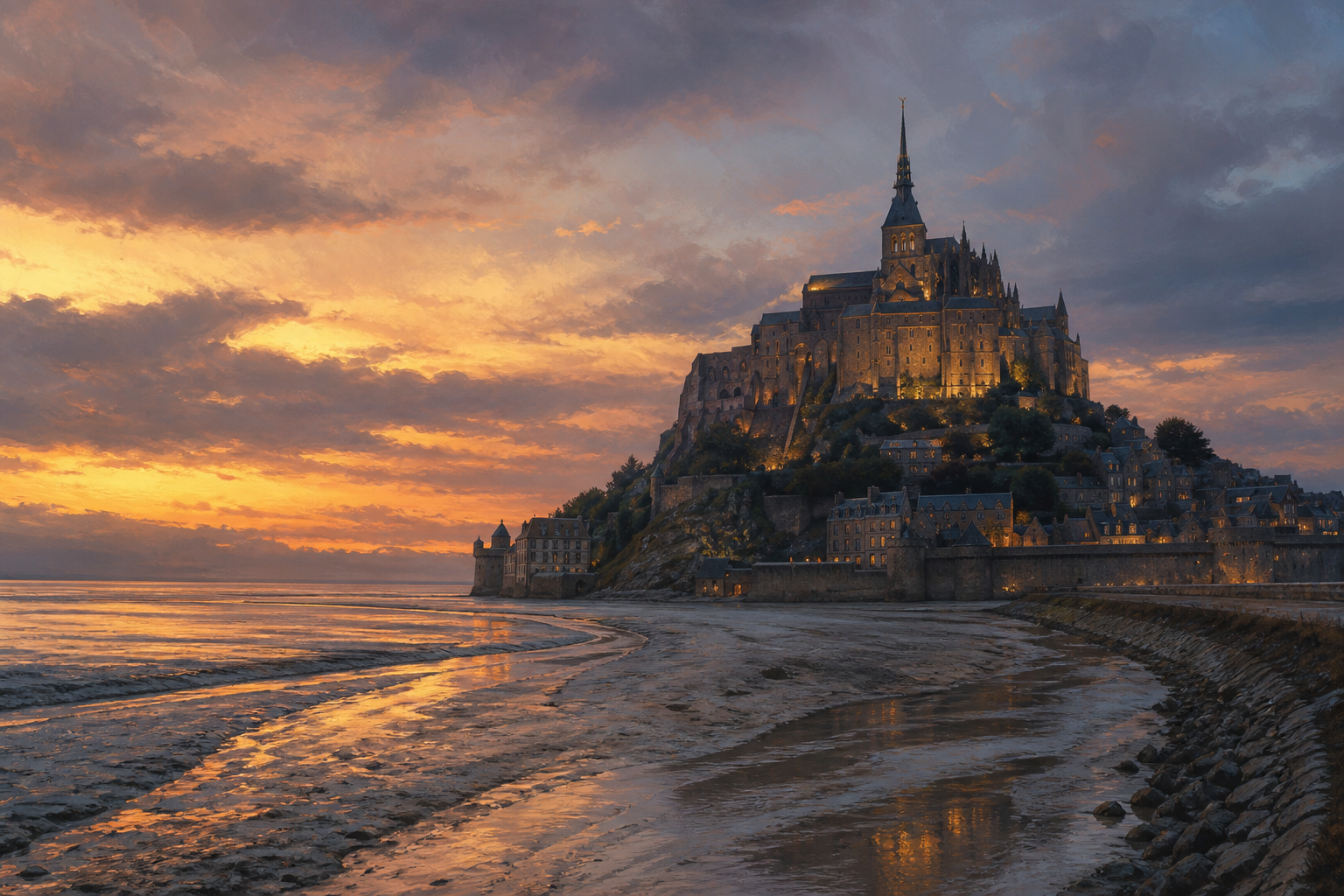 Mont-Saint-Michel: a world wonder of c. 1000 CE
