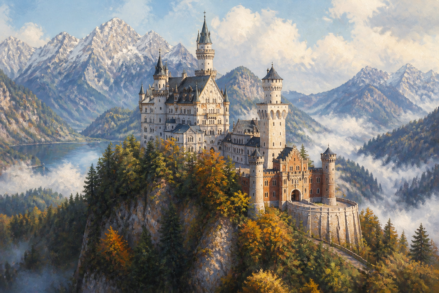 Neuschwanstein Castle: a world wonder of c. 1886 CE